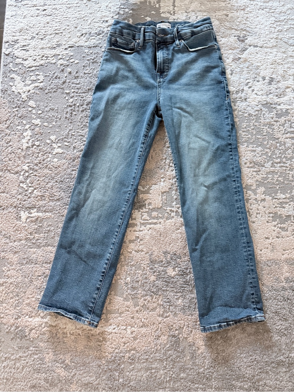 Good American Petite Mid RISE Straight- Size 2P